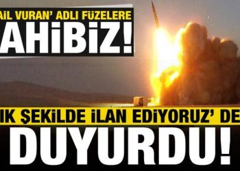Gözdağı verdiler: Açık halde ilan ediyoruz, ‘İsrail vuran’ isimli füzelere sahibiz…